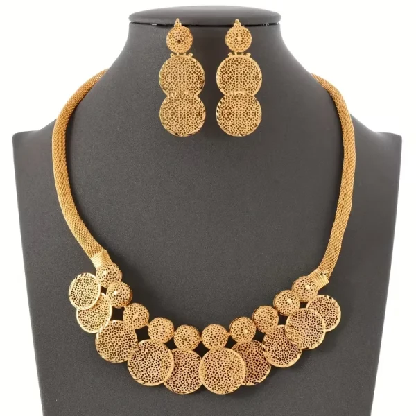 Necklace Earrings Set Exq...