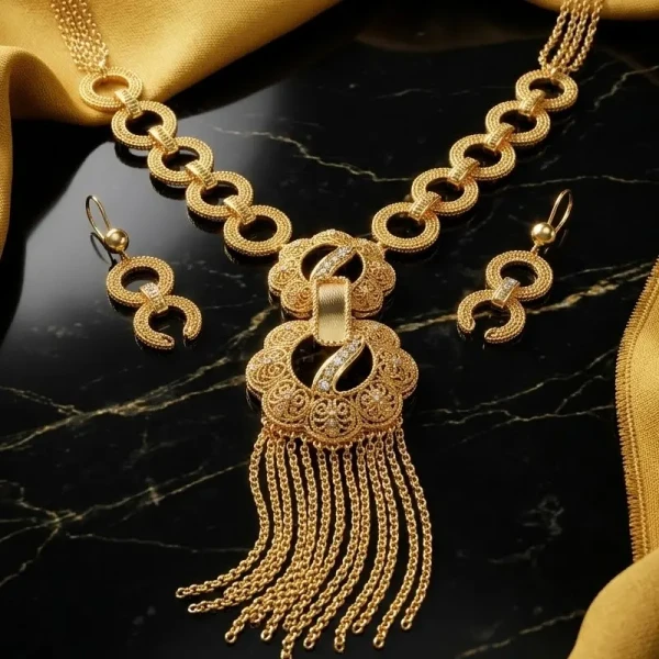 Royal Floral Drop Necklac...