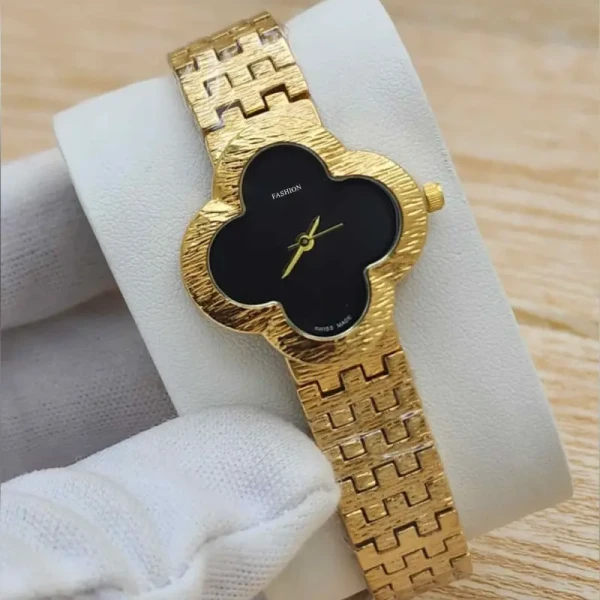 women's watch with black...